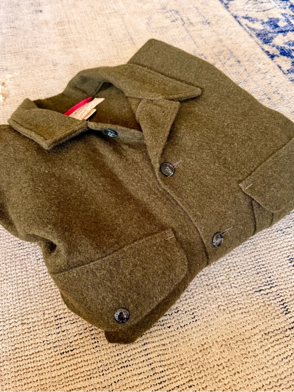 Filson Mackinaw Cruiser Olive Wool-Blend Coat - Picture 8 of 12